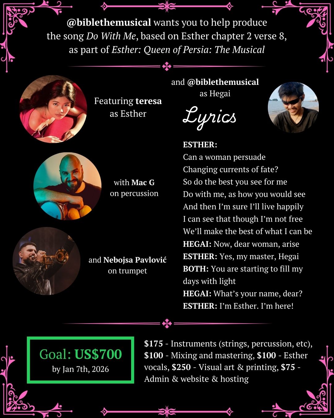 Do with Me – a song from our upcoming Esther musical Do with Me – a song from our upcoming Esther musical